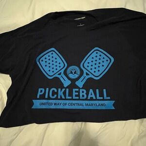 Navy Blue Pickleball Graphic T-Shirt